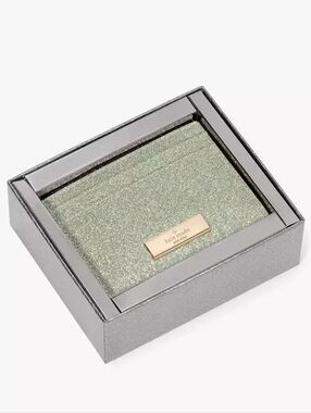 Kate Spade Kenzie Boxed Glitter Small Cardholder NWT in Box